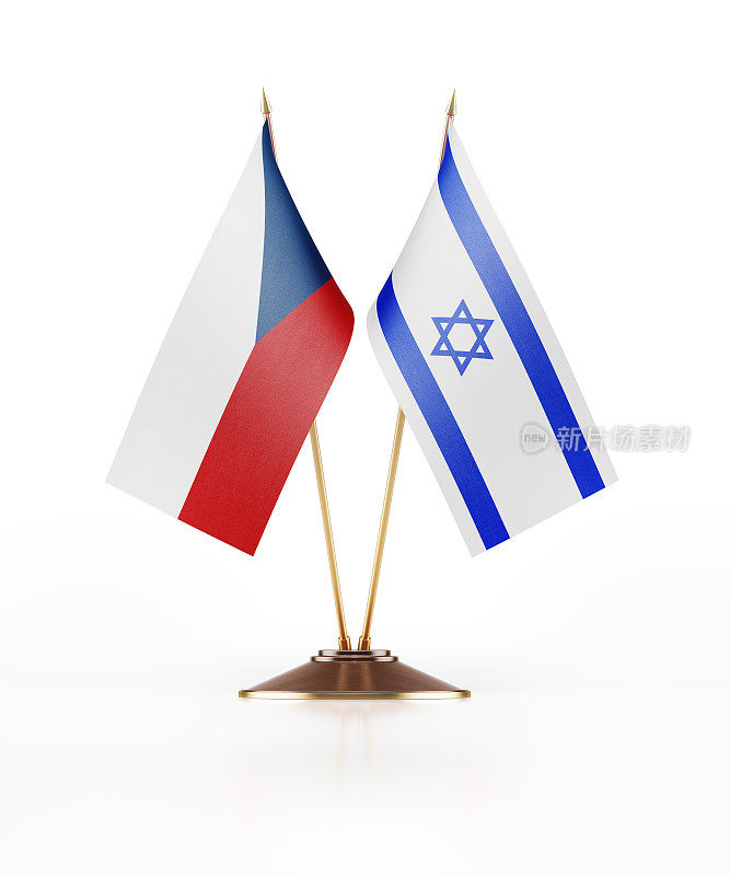 捷克斯洛伐克和以色列的微型国旗