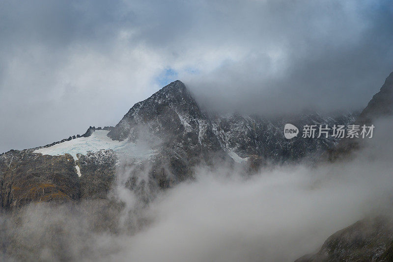 新西兰南岛的全景自然景观