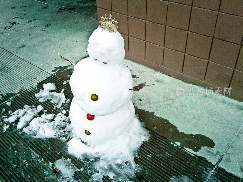 雪人融化