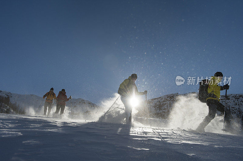 集体雪鞋徒步旅行-雪鞋徒步