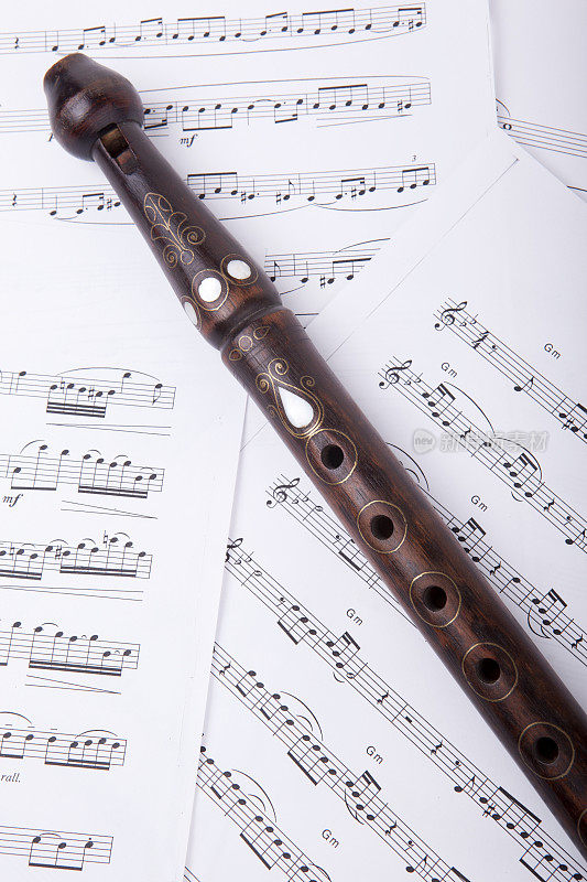木笛和乐谱