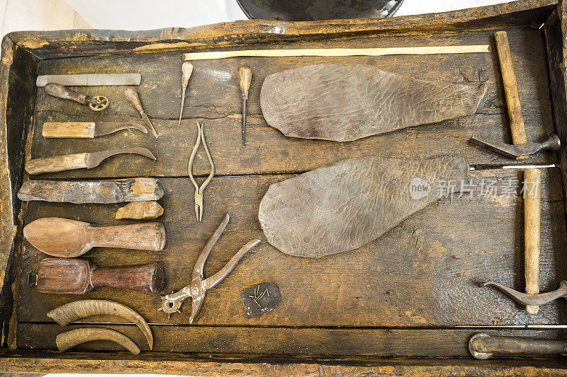 皮革工艺工具，古董