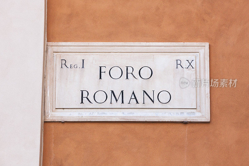 意大利罗马的古罗马广场标志