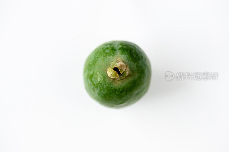 上面是青feijoa水果