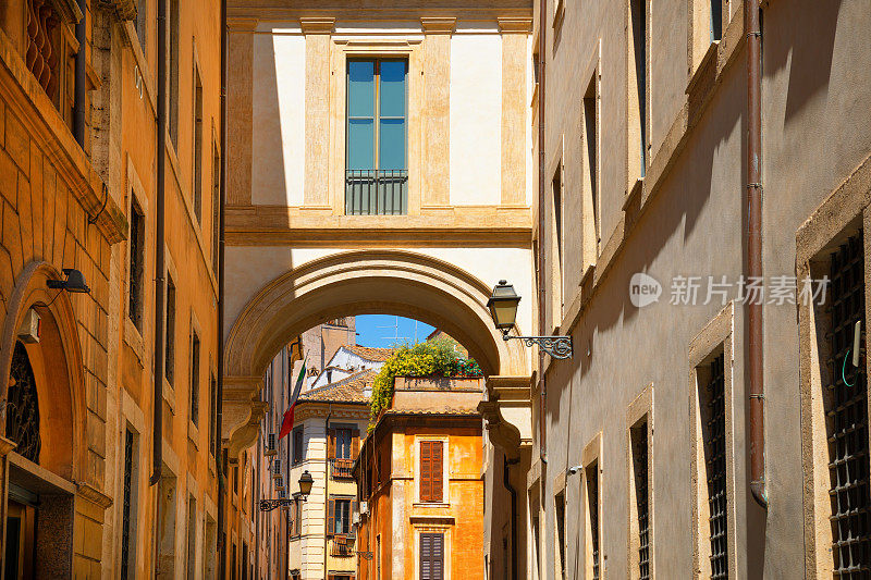 罗马，意大利-经典的街道老城