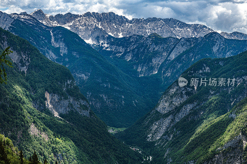 特伦塔山谷，特里格拉夫国家公园，Soča河，Primorska，朱利安阿尔卑斯，斯洛文尼亚，欧洲