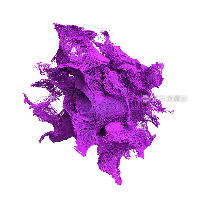 色彩鲜艳的紫色颗粒