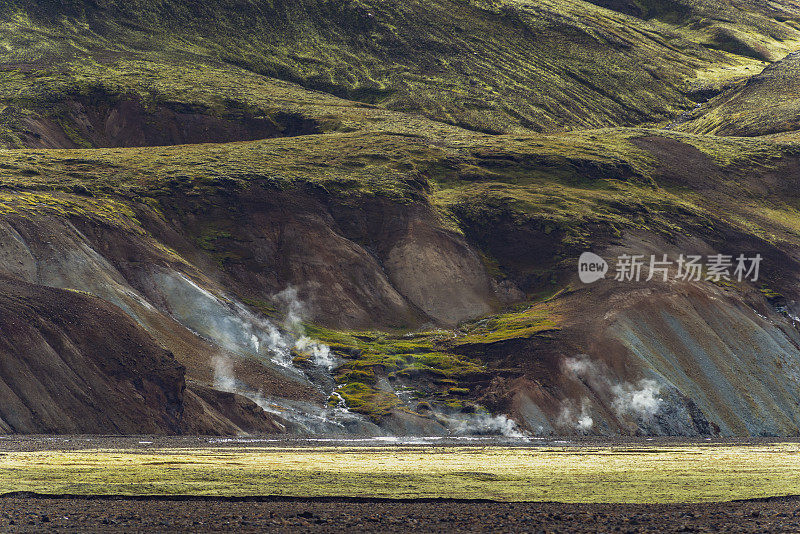 landmanalaugar五颜六色的山脉在冰岛