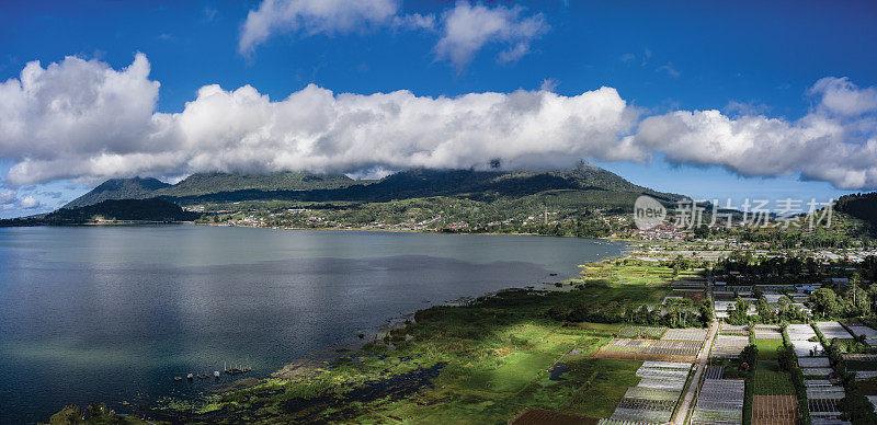 印尼巴厘岛布拉坦湖全景