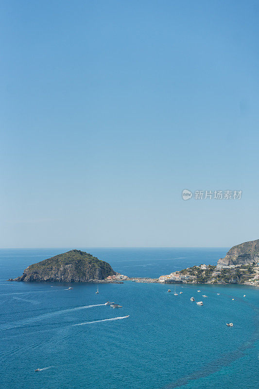 地中海海岸线的风景