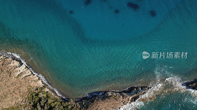 蓝绿色的爱琴海海岸，marmaris