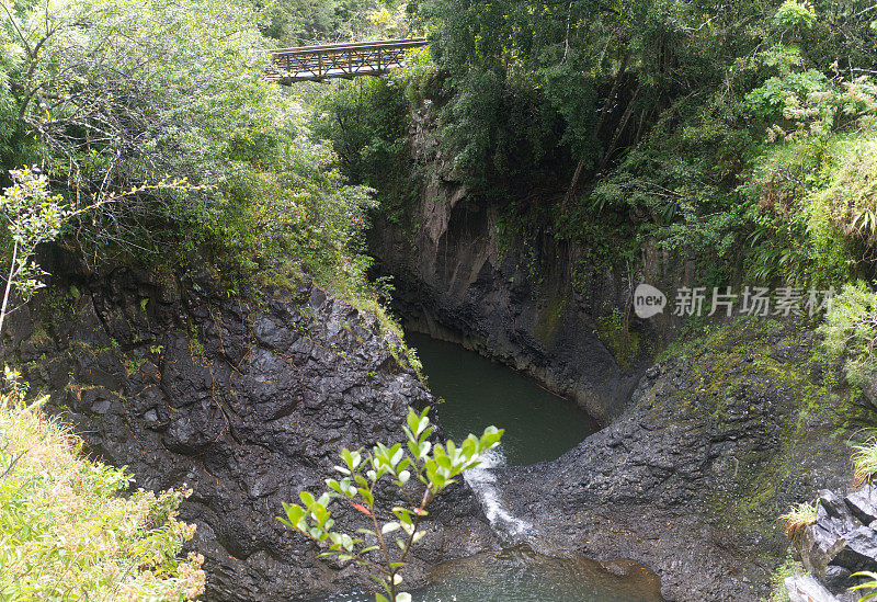 竹林中的深沟