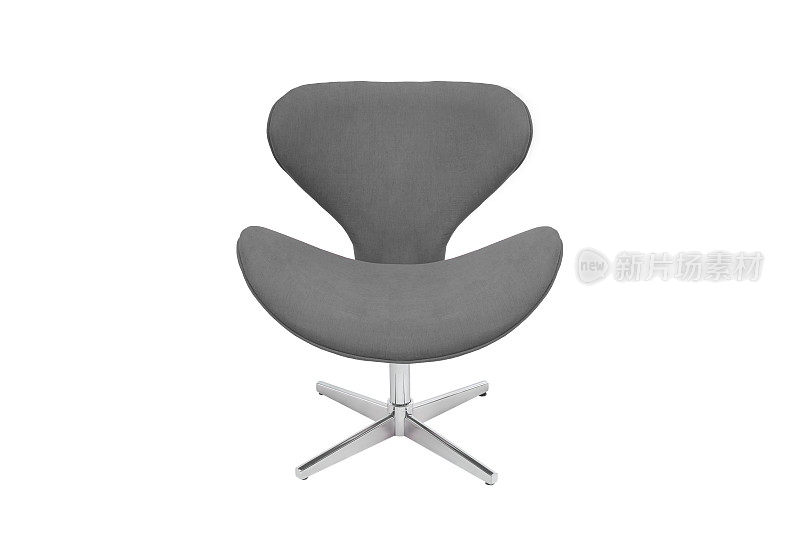 颜色的扶手椅。白色背景的现代设计师椅子。