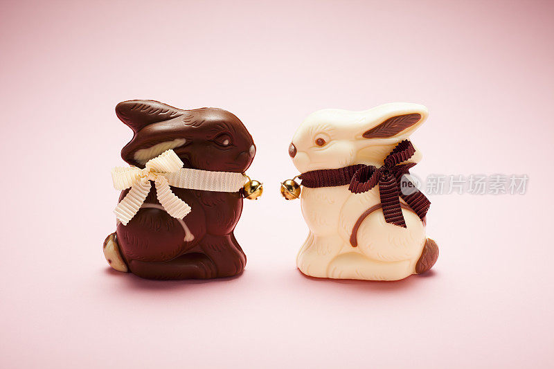 复活节的爱-巧克力糖果兔子兔子粉红可爱