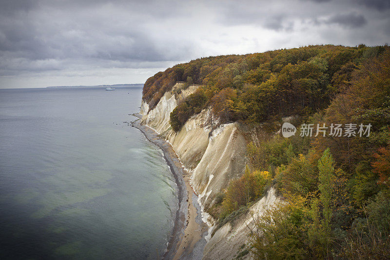 白垩崖，Rügen(德国)