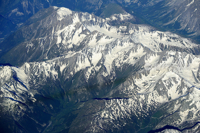 阿尔卑斯山的勃朗峰