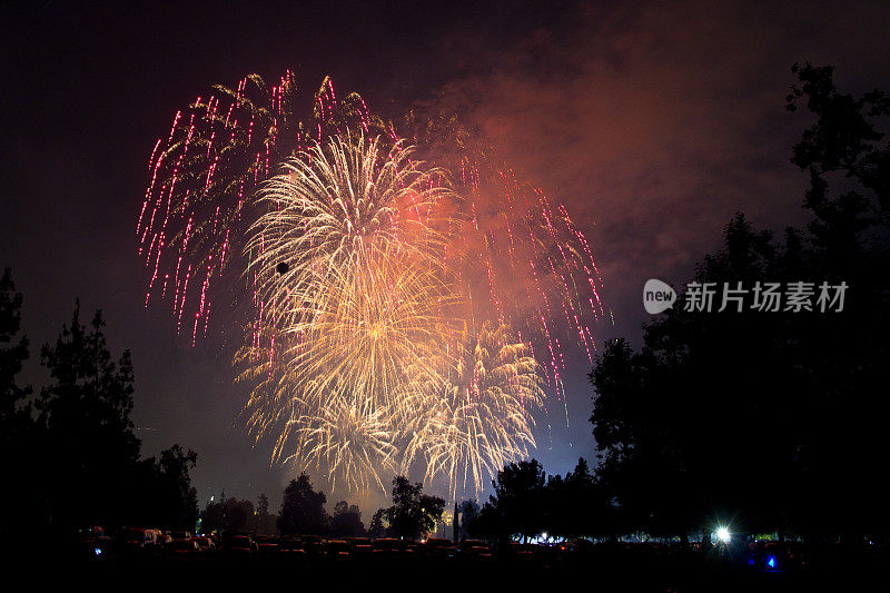 7月4日的烟花庆典，圣诞节和新年