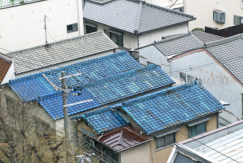 日本大阪住宅区的传统房屋