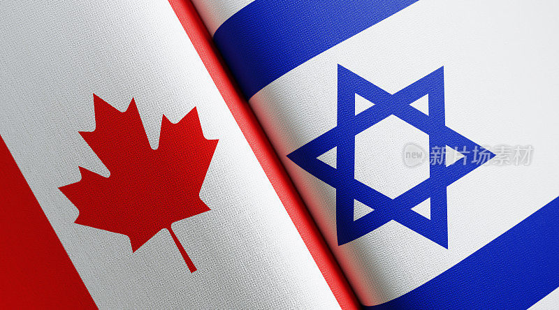 加拿大和以色列国旗组合