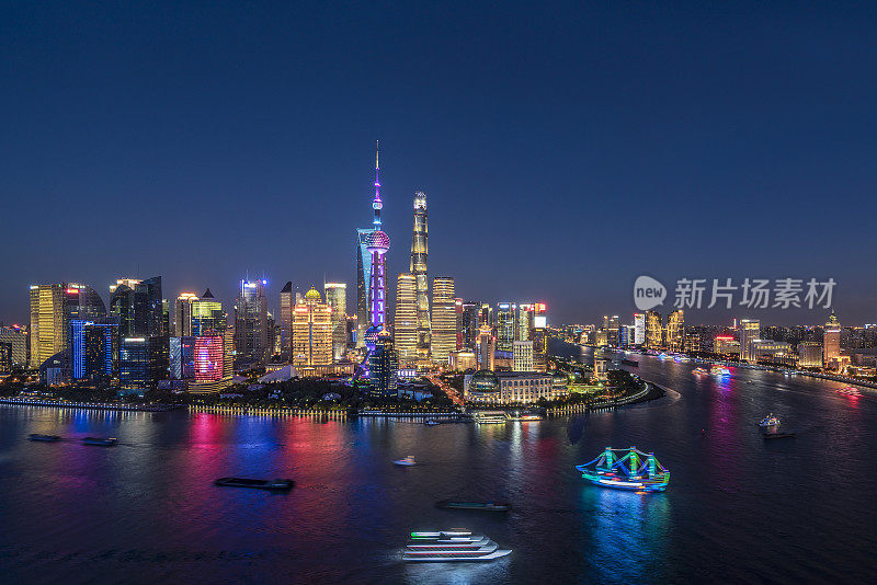 现代上海的天际线