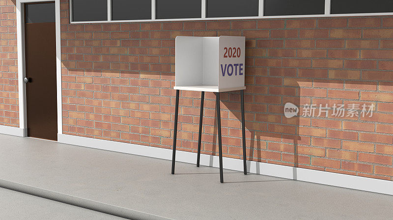 投票亭，2020年投票