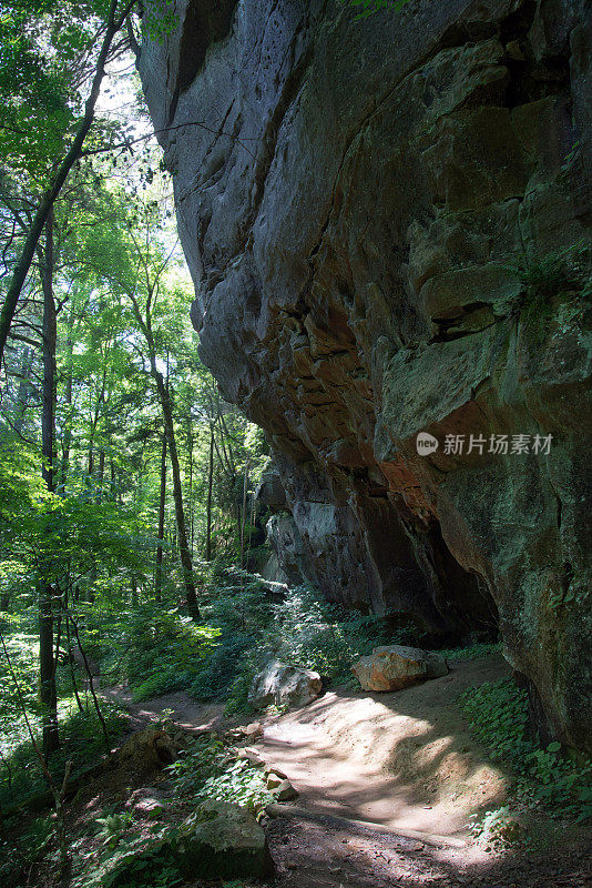 大南叉公园的小道和地理，TN