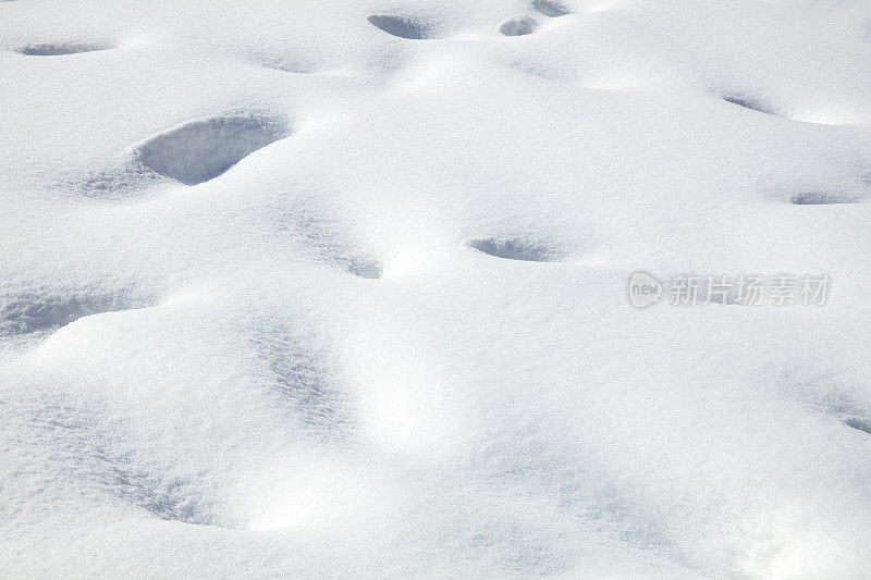 特写雪背景