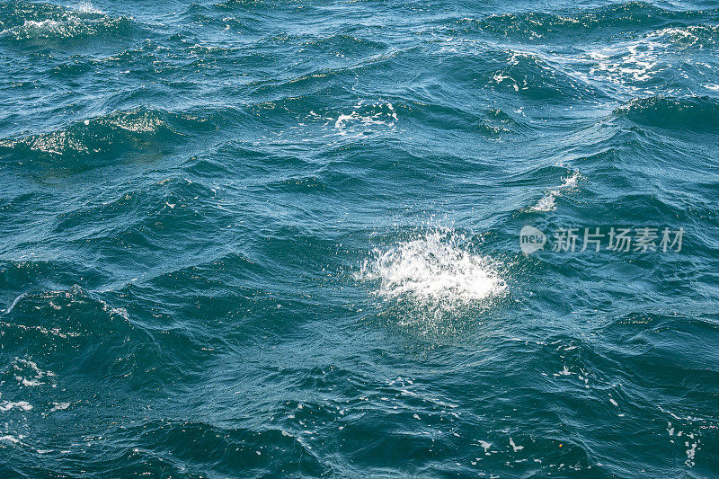 蓝海水背景，海淡水纹理