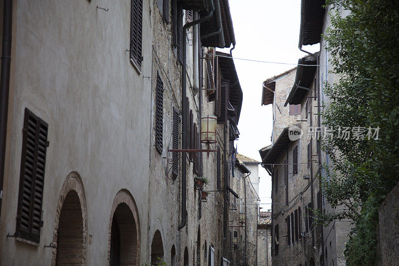 圣Gimignano。意大利。意大利古城