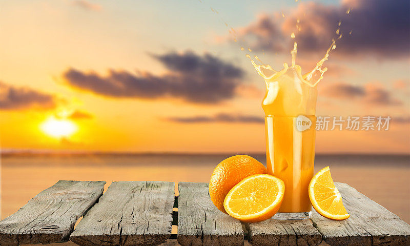 橙汁，橙汁，飞溅