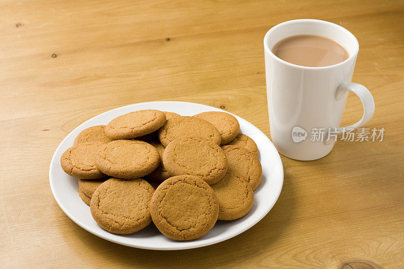 英国早餐茶和饼干