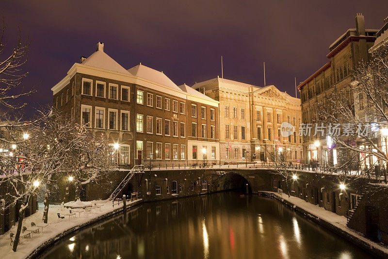 荷兰乌得勒支市政厅的冬天(XXXL)