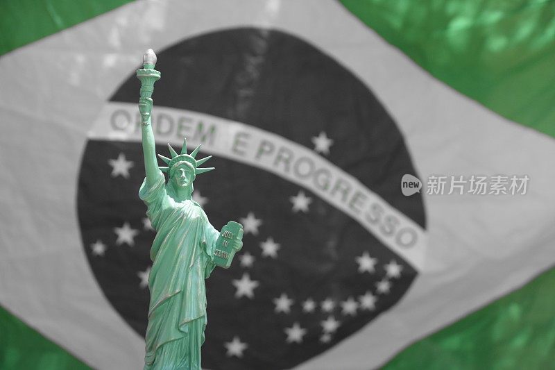 巴西国旗上的自由女神像