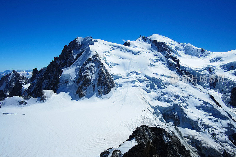 阿尔卑斯山的山脉景观