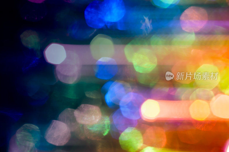 圣诞灯-散焦散焦背景彩色抽象