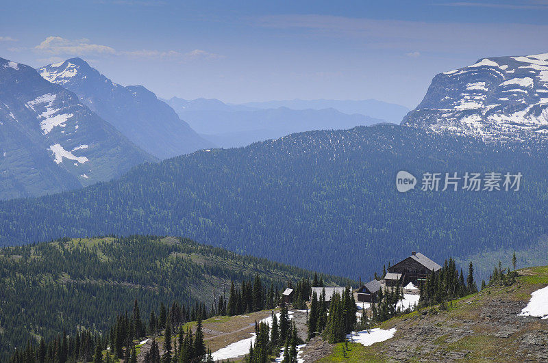 花岗岩公园木屋冰川NP山景