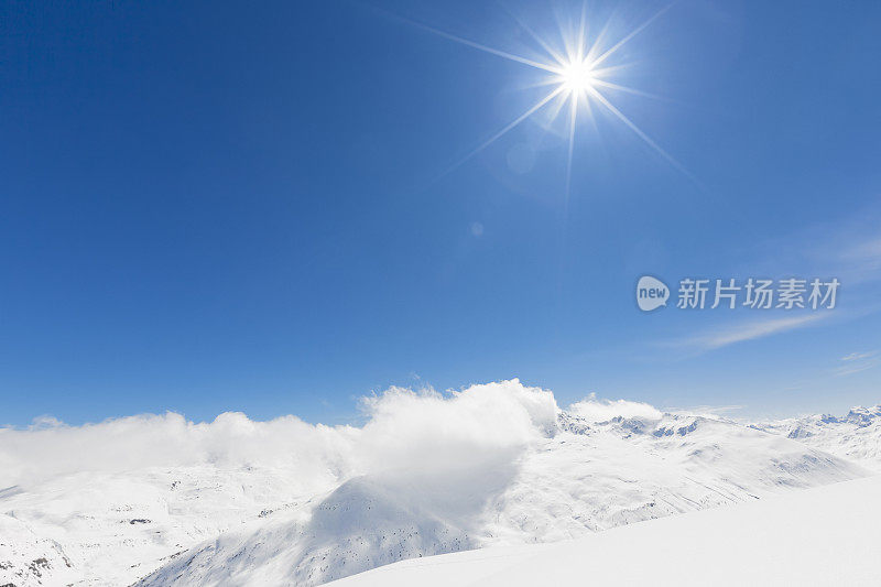 高山雪景