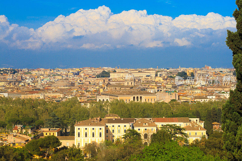 从Janiculum山上看到的罗马全景