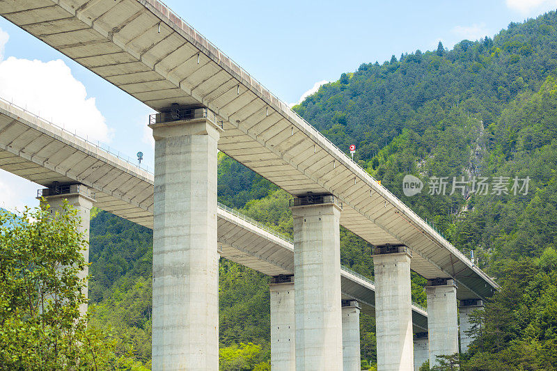 山区高架公路(意大利阿尔卑斯山)