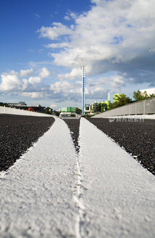 美因茨工业区街道上的路标