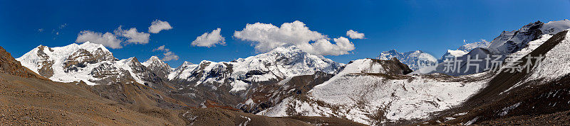 安纳普尔纳峰。Lhotse。珠穆朗玛峰。尼泊尔的动机。