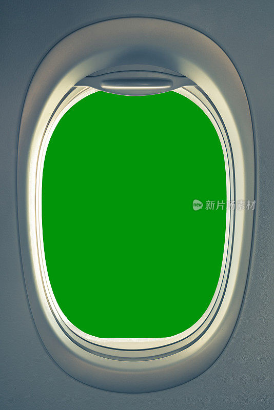 飞机窗口颜色绿色背景