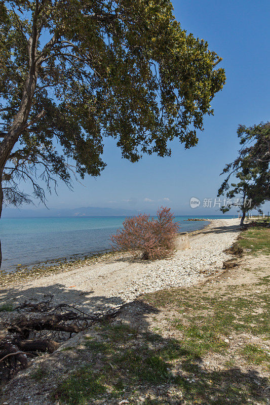 希腊萨索斯岛奥尔莫斯普里努海滩