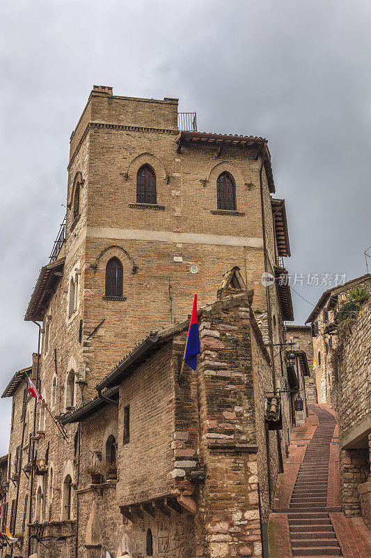 阿西西，最受欢迎的朝圣地之一，圣弗朗西斯和圣克莱尔的出生地(翁布里亚，意大利)