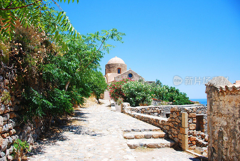 美丽的古城Monemvasia，希腊