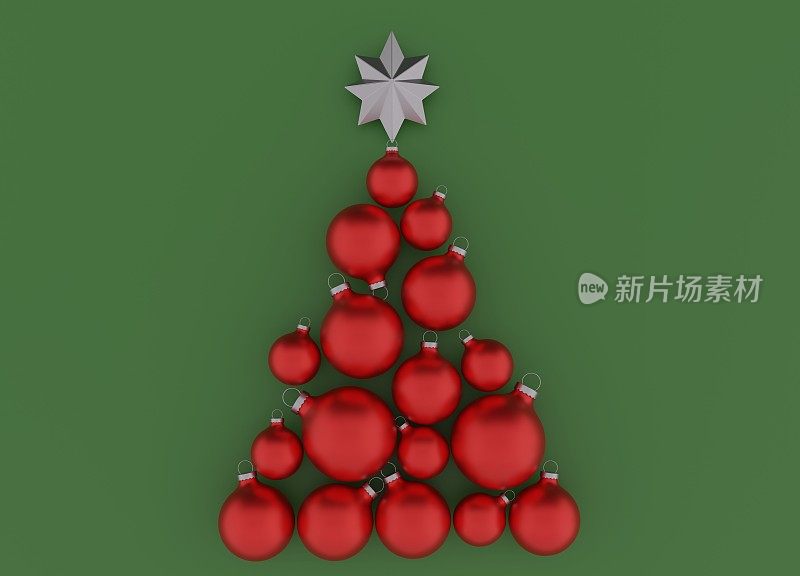 可爱的圣诞背景3DCG图像