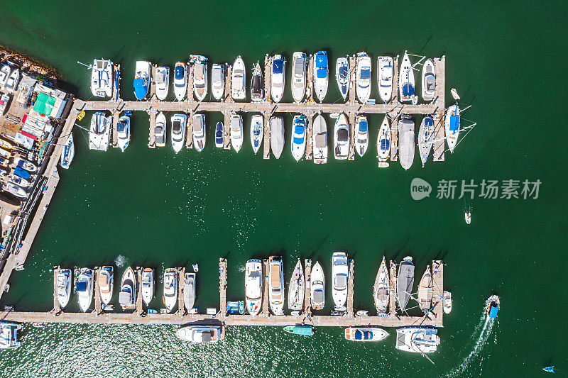 香港西贡半岛Hebe避风港或白沙湾鸟瞰图