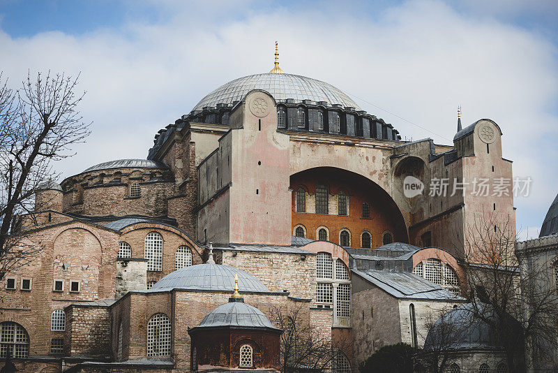 圣索菲亚大教堂(ayasofya)，土耳其伊斯坦布尔