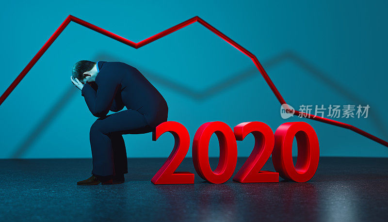 2020年股市崩盘导致抑郁和悲伤