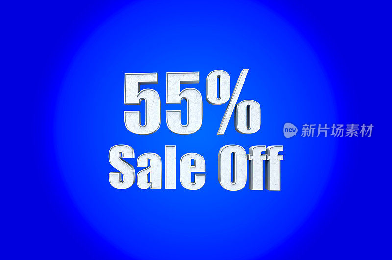 3D渲染文本55%的石头